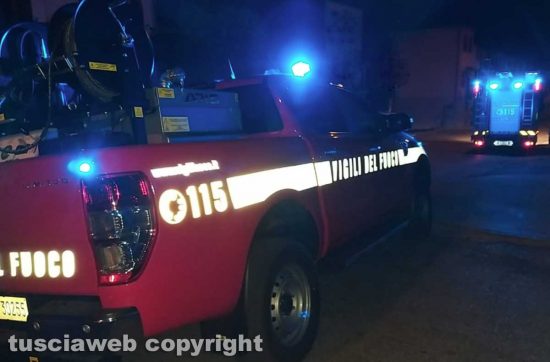 I vigili del fuoco in azione