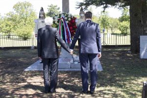 Trieste - Mattarella e il presidente della repubblica slovena alla foiba di Basovizza