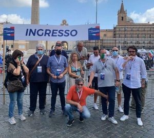 Roma - FdI Viterbo alla manifestazione in piazza del Popolo