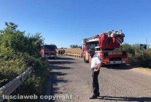 Montalto - Mortale sulla Doganella - I vigili del fuoco e la polizia locale
