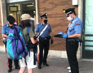 Orte - I controlli dei carabinieri alla stazione