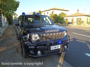 Montefiascone - L'incidente sulla Cassia nord - I carabinieri sul posto