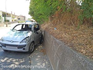 Montefiascone - L'incidente in via Giuseppe Contadini
