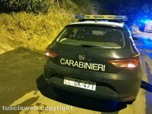 Montefiascone - L'incendio in via Carpine - L'intervento dei carabinieri
