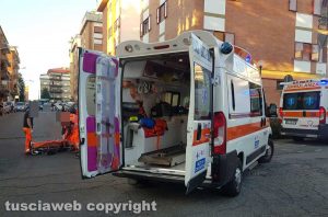 Viterbo - Incidente tra via Monte Bianco e via Monte nevoso
