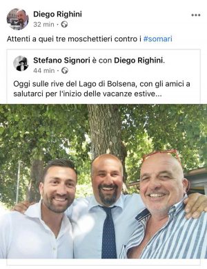 Il post di Diego Righini e Stefano Signori