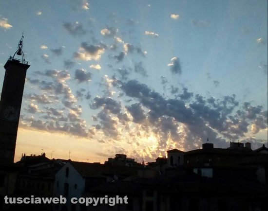 Viterbo alle prime luci dell'alba