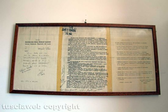 Viterbo - Il documento Cisl-Solidarnosc