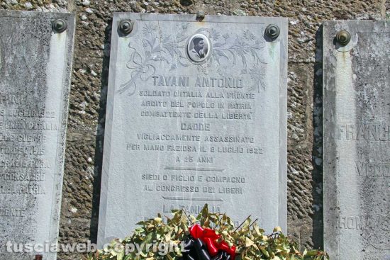 Viterbo - L'ardito del popolo Antonio Tavani