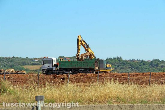 Viterbo - I lavori lungo la Trasversale