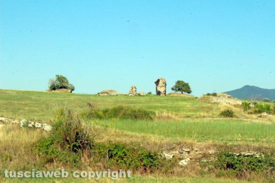 Viterbo - Alcuni ruderi degli impianti termali romani al Paliano