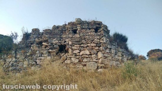 Viterbo - Castel d'Asso - Le terme dell'asinello prima del crollo