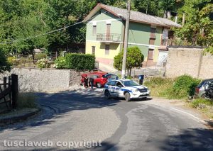 Viterbo - Incidente su strada Madonnina - La polizia locale