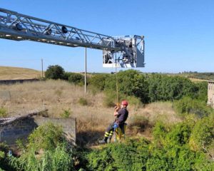 Montalto - Mortale sulla Doganella - L'intervento dei vigili del fuoco