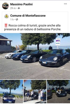Montefiascone - Il post sulla pagina Facebook del Comune condiviso dal sindaco Paolini