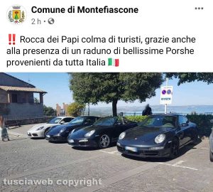Montefiascone - Il post modificato sulla pagina Facebook del Comune