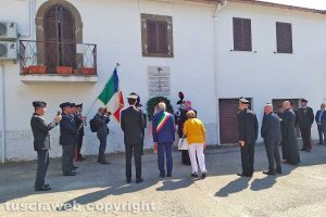 Viterbo - La commemorazione dei carabinieri uccisi a Ponte dei Cetti