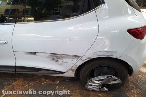Montefiascone - L'incidente in via Dante Alighieri
