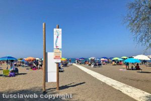 Tarquinia - Il lido a Ferragosto