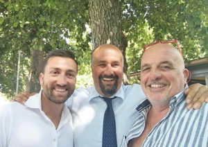 La foto che ritrae Fabio Notazio, Diego Righini e Stefano Signori