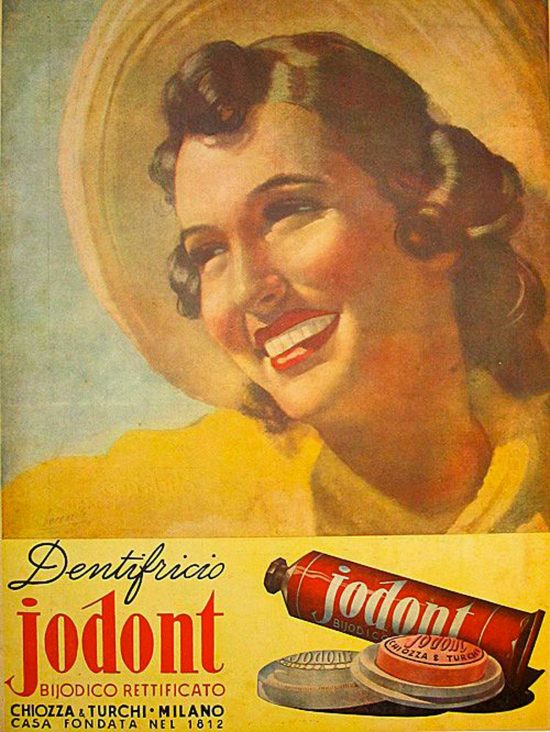 Gino Boccasile - La pubblicità del dentifricio Cholorodont