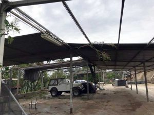 I danni provocati dalla tromba d'aria