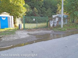 Montefiascone - Lo sversamento dalla stazione di sollevamento numero 13 ex Cobalb
