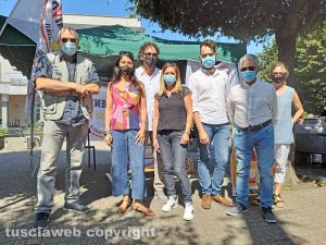 Montefiascone - La senatrice Alessandra Maiorino a piazzale Roma