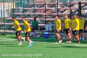 Sport - Calcio - Viterbese - Il primo allenamento di Francesco Salandria