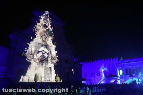 Viterbo - Il video-mapping delle Grandi Macchine a spalla