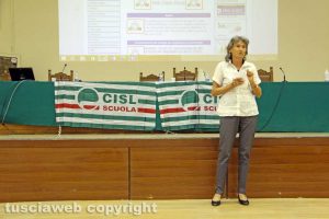 Viterbo - Paola Serafin della segreteria nazionale Cisl scuola