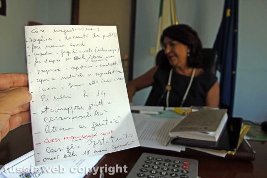 Viterbo - Una parte degli impegni della dirigente Simonetta Pachella
