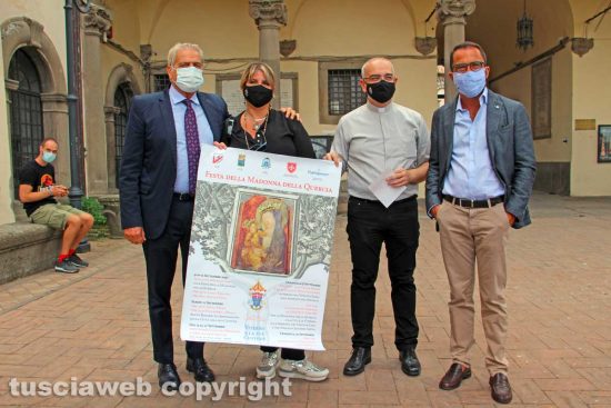 Viterbo - La conferenza stampa di presentazione della festa della Madonna della Quercia