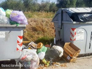Viterbo - L'isola ecologia a Pian di Tortora