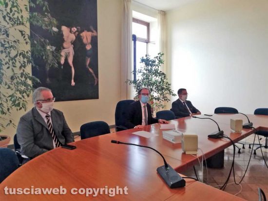 Viterbo - La conferenza stampa del rettore Unitus Stefano Ubertini
