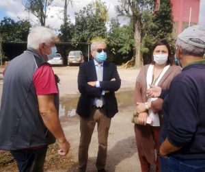 Viterbo - Tromba d'aria - Il sindaco Arena nelle aziende colpite