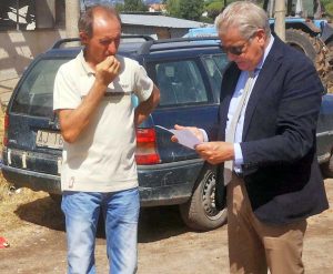 Viterbo - Tromba d'aria - Il sindaco Arena nelle aziende colpite
