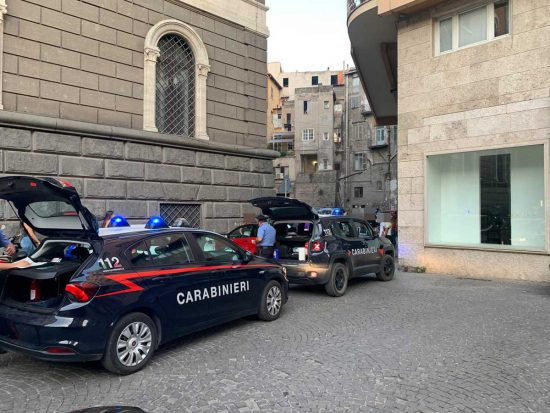 Viterbo - I carabinieri a piazza della Repubblica