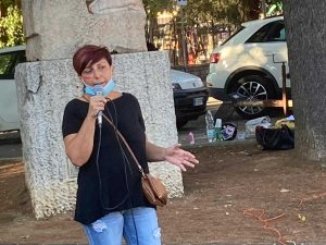 Bassano Romano - Una panchina rossa contro la violenza di genere - Paola Marchetti