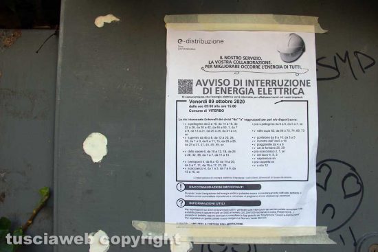 Viterbo - Il sopralluogo di e-distribuzione nel centro storico