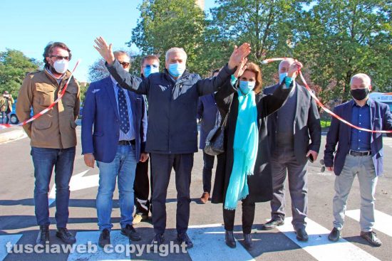 Viterbo - L'inaugurazione del parcheggio a ridosso delle mura