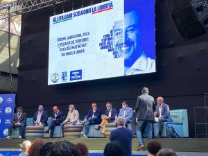 La manifestazione della Lega a Catania