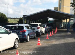 Coronavirus, operativo il nuovo drive-in al Riello