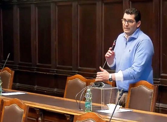 Viterbo - Giacomo Barelli in consiglio comunale