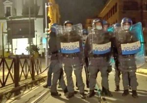 Roma - I disordini contro il coprifuoco anti-Covid