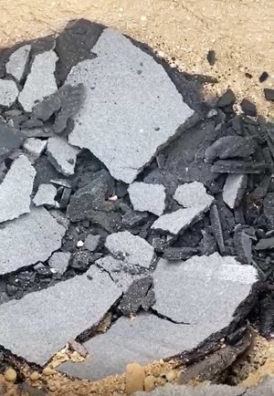 Orte - Voragine sulla superstrada per Terni