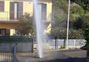 Rottura dell'acquedotto