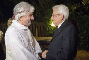Gigi Proietti e Sergio Mattarella