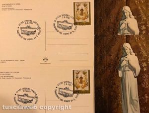 Annullo postale del 2001 in occasione del trasporto del Sacro Corpo di Santa Rosa