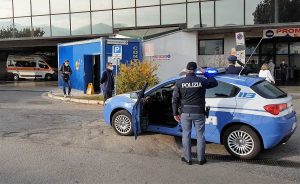 Terni - La polizia all'ospedale Santa Maria